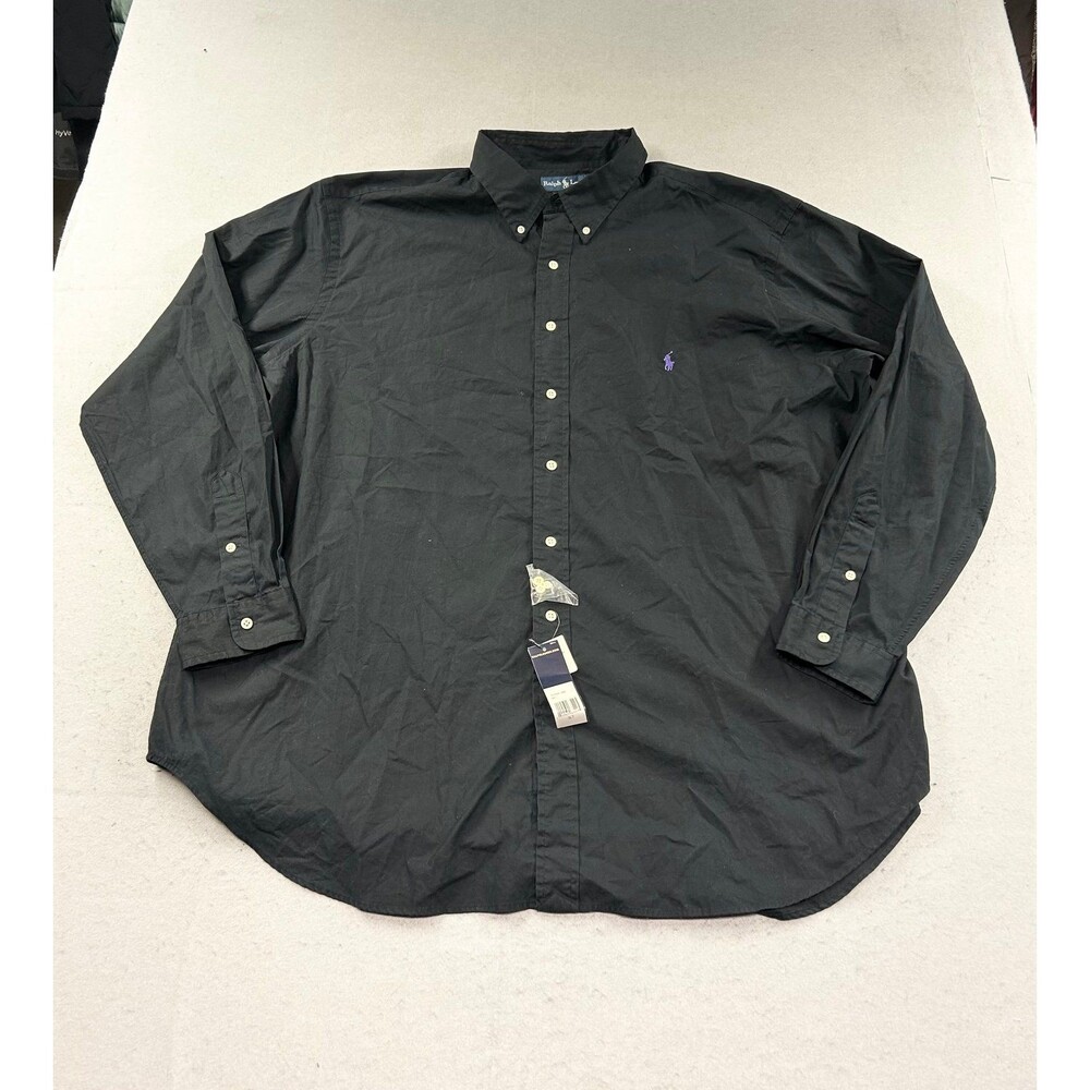 Ralph Lauren Polo Classic Fit 3XLT Black Long Sleeve